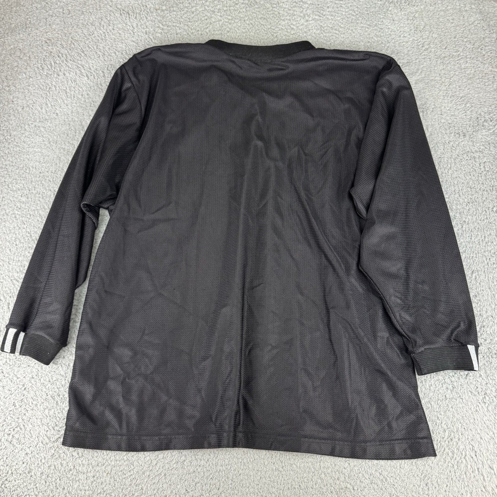 Adidas's Mens Shirt Size Lg Vintage Pullover Black Dazzle Soccer Goalie 90s Y2k - Picture 7 of 8